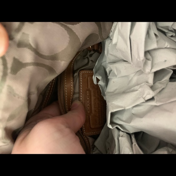 Coach Tan Leather Shoulder Bag - Picture 8 of 8